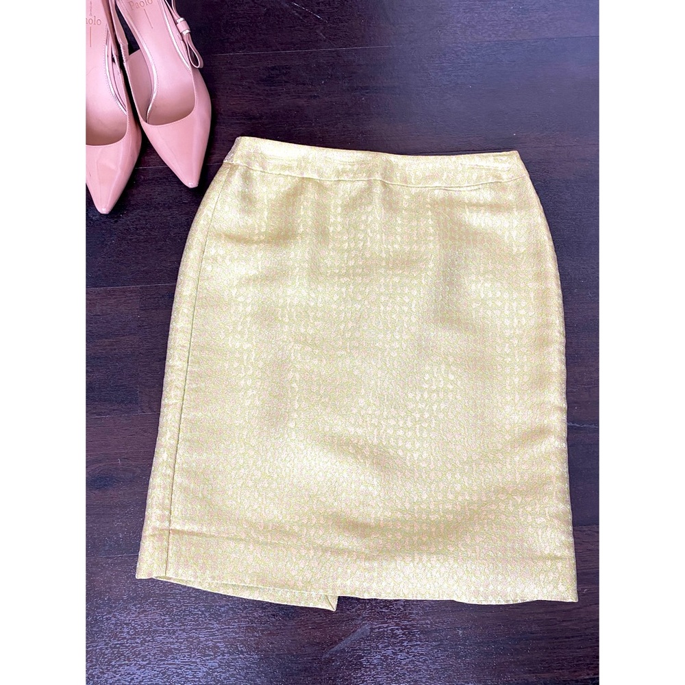 Gold & Green J. Crew Skirt